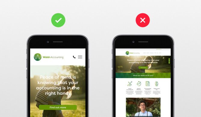 mobile first experience